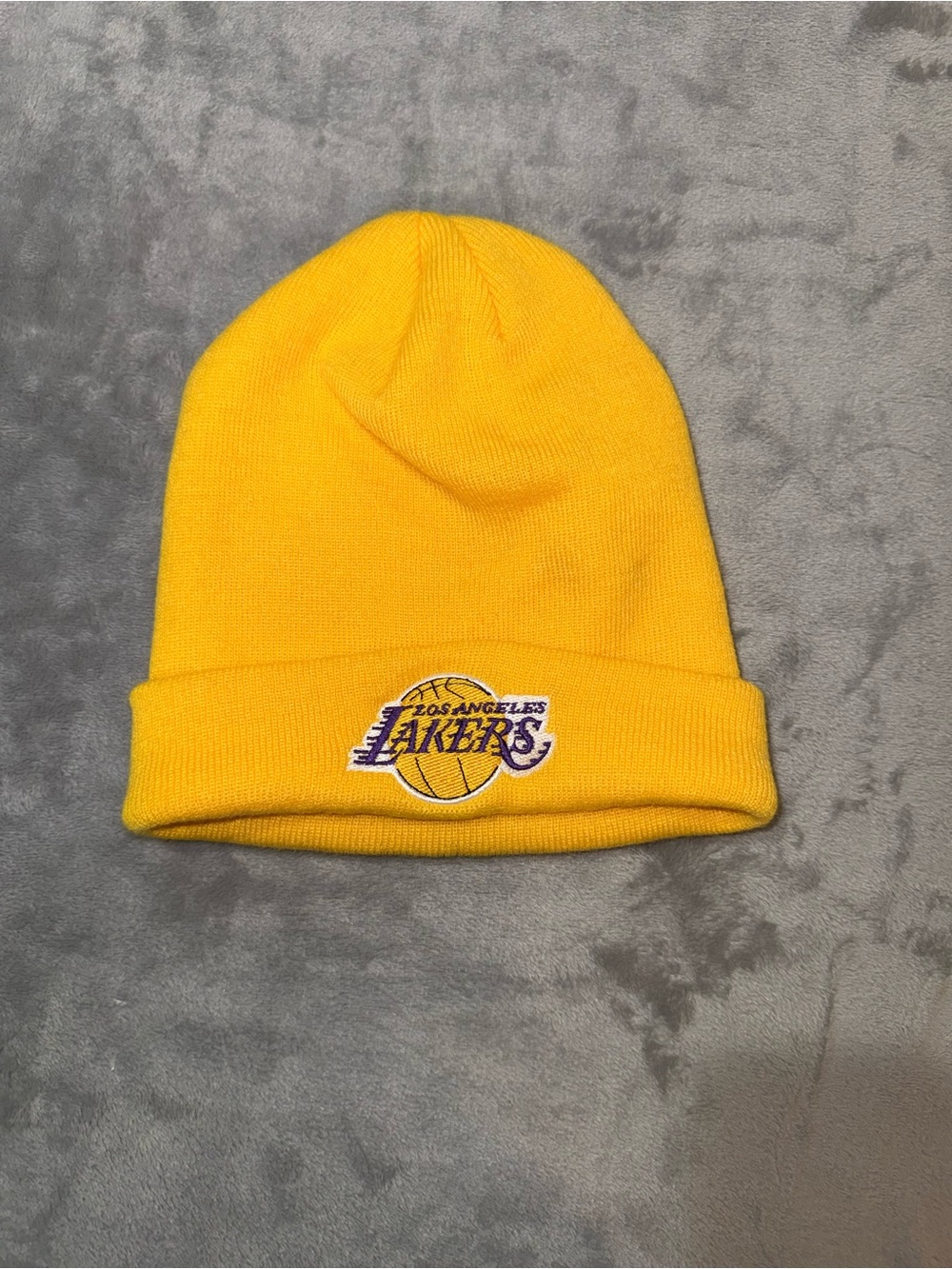NBA Bright Yellow Knit Cuffed Beanie